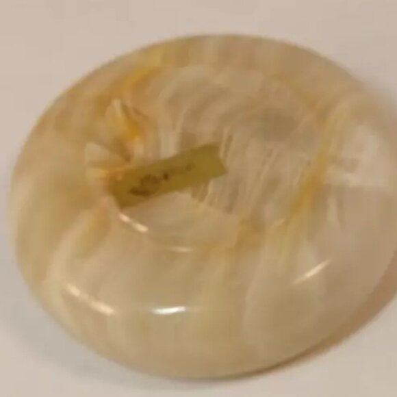 Vintage Onyx Round Marble Ashtray (Pakistan International Airlines)-NEW-Box S&H - Picture 3 of 5